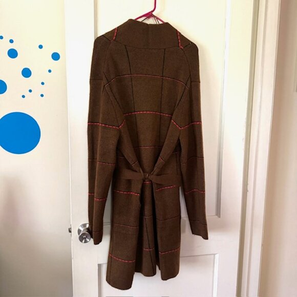 New Time and Tru Women's Open Front Cardigan Sweater with Long Sleeves - Picture 5 of 5